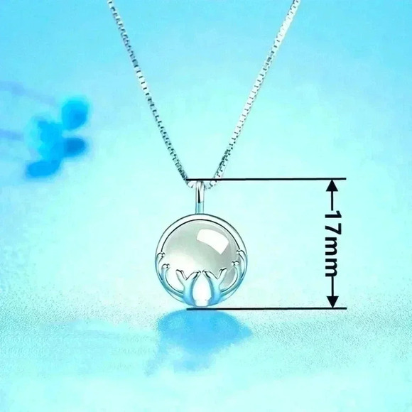 NEW 925 Sterling Silver & Moonstone Necklace - Picture 5 of 5